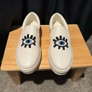 Slip on Shoes with Eyes